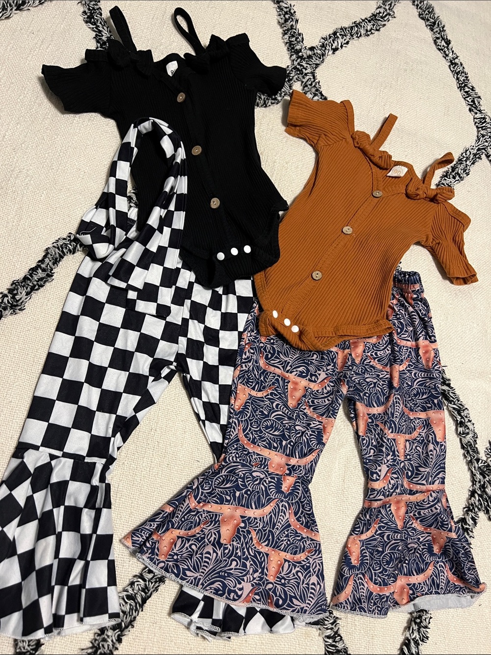 Infant size 90 Body Suit & Bell Pant Outfits